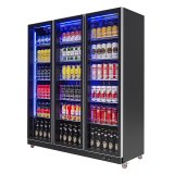 Foshan Portable Beer Back bar Cooler Counter Glass 3 Door bar Fridge