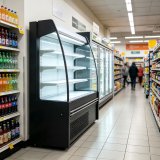 Eco Friendly R290 Beverage Cooler Uniform Cooling Open Display Chiller for Chain Grocery Store