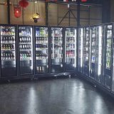 Foshan Portable Beer Back bar Cooler Counter Glass 3 Door bar Fridge