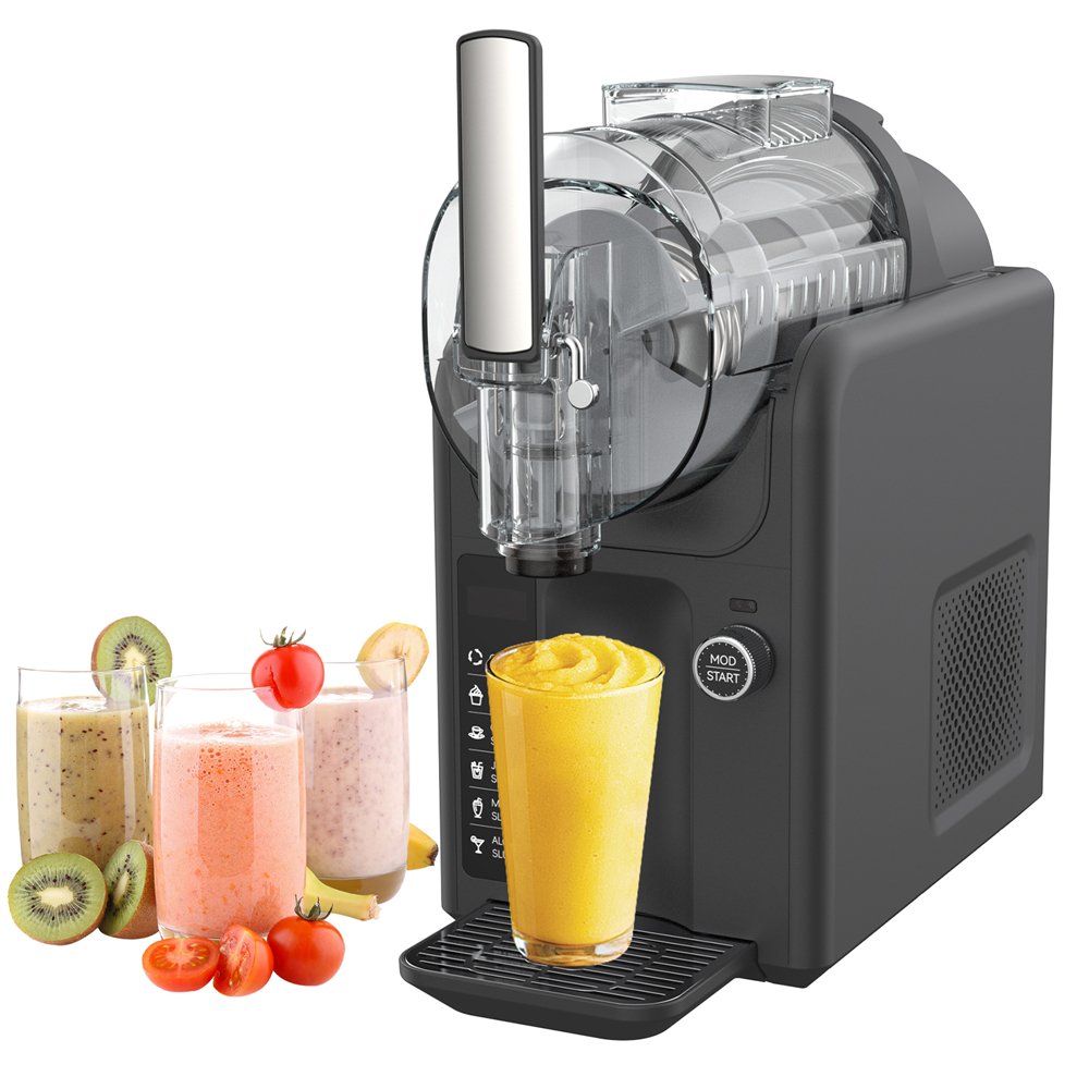Small Commercial Slush Machine Single Tank Table Top Digital Display Slushie Maker for Hotel Lobby