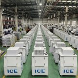 Top Mount Compressor Upright Ice Bin Freezer Heavy Duty Vertical Ice Storage Merchandiser