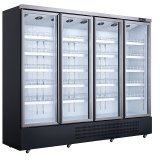 Commercial 3 Doors Beverage Display Fridge Glass Door Air-cooled Beverage Cabinet