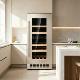 G-Reversible Door Stainless Steel Wine Cooler With Door Alarm