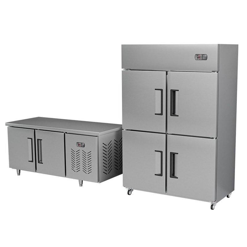 Commercial Kitchen Equipment Cabinet Vertical Deep Freezer Refrigerator