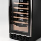 C-385L Vertical Built-in Wine Refrigerator Solid Wood Storage Racks 5-20℃