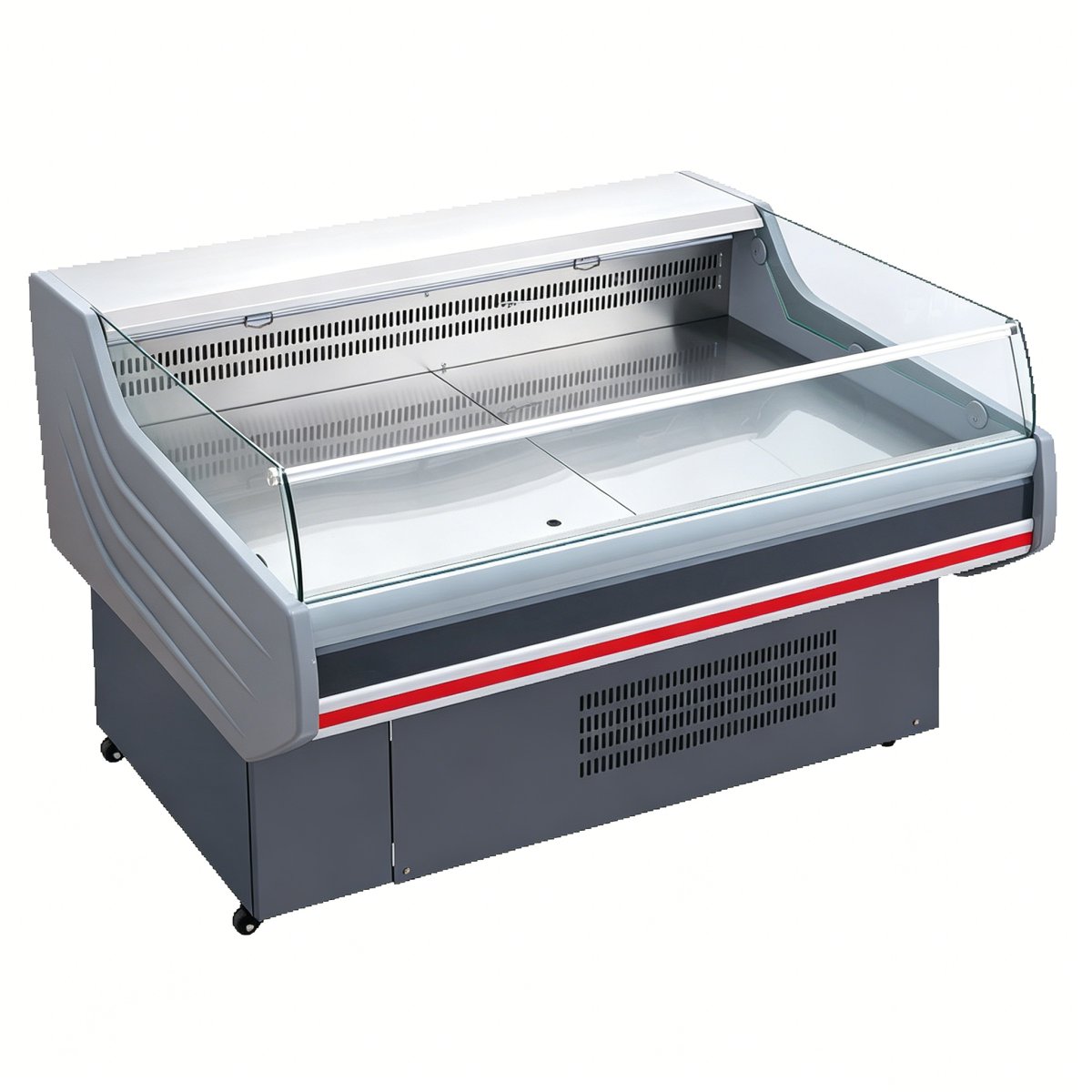L- Retail Supermarket Refrigerated Meat Display Showcase Chiller