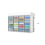 Rear Access Back Stock Display Cooler Commercial Glass Door Walk-in Refrigerator for Supermarket