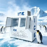 C-Custom Printed Double Door Ice Storage Freezer Fast Cooling Design for Ice Wholesale Stores