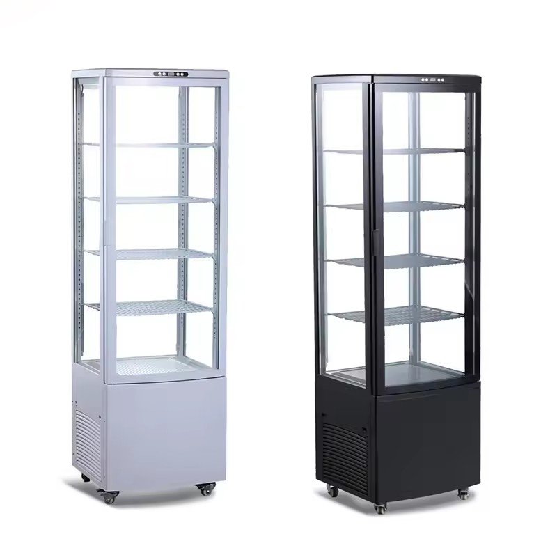Commercial Large Capacity Vertical Refrigerated Display Cabinet Multi-Tier Shelves Cake Showcase