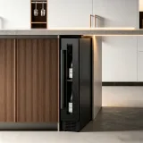 L-Built-in Single Glass Door Wine Cooler Stainless Steel Under Counter Wine Fridge