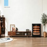 C-145L Vertical Cigar Humidor Constant Temp 16-22℃ Cedar Wood Storage Racks