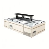 L- Commercial Combined Island Display Freezer for Supermarket Frozen Food Storage