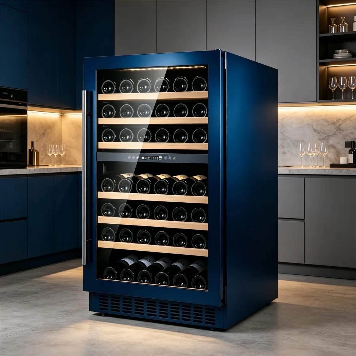 G-Reversible Door Wine Cooler Power Off Temperature Memory Function