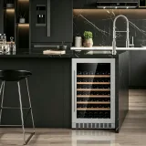 L-  Commercial Slim Wine Display Cabinet Single Door Constant Temp Wine Cooler for Cafe Hotel Restaurant