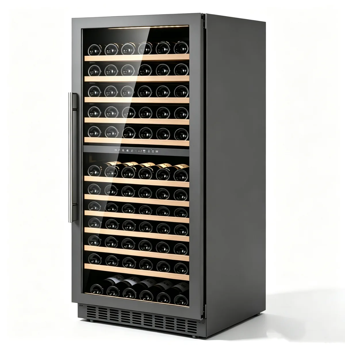 G-Independent Dual Temperature Wine Cooler Store Red & White Wine Separately