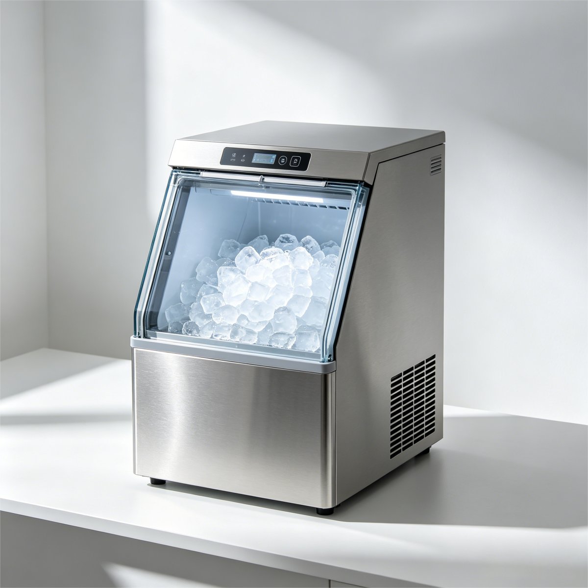 G-Heavy Duty Stainless Steel Countertop Ice Maker for Beverage Store