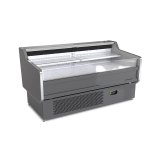 Plug-in Commercial Meat Cooler Fast Cooling Open Service Counter for Supermarket Fresh Food Zone