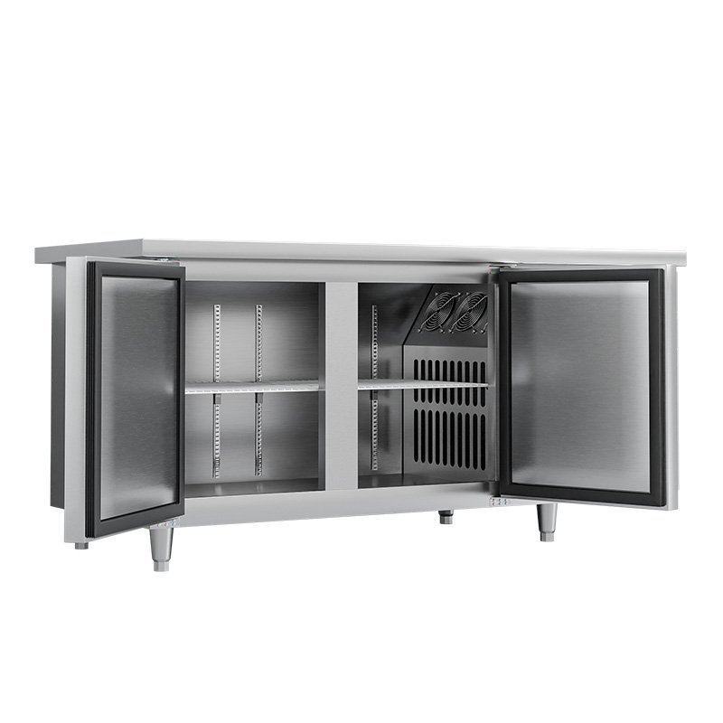 Commercial Restaurant Fresh Meat Stainless Steel Upright Kitchen Freezer