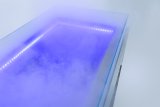 Commercial Open Showcase Cooler Stainless Steel Ice Display Freezer Table