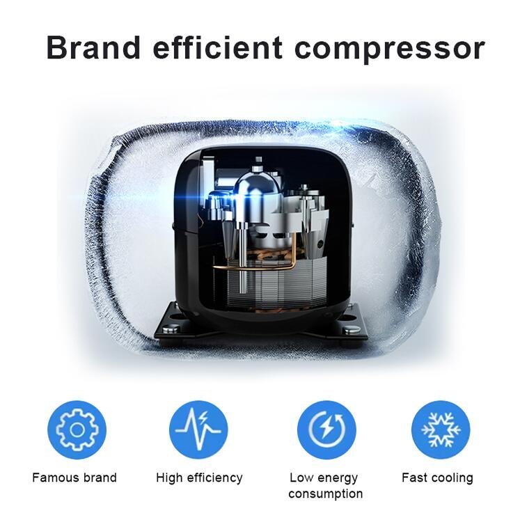 Commercial Under Counter Freezer Stainless Steel Fridge Workbench Chiller Refrigerator Counter Top Refrigerator and Freezer