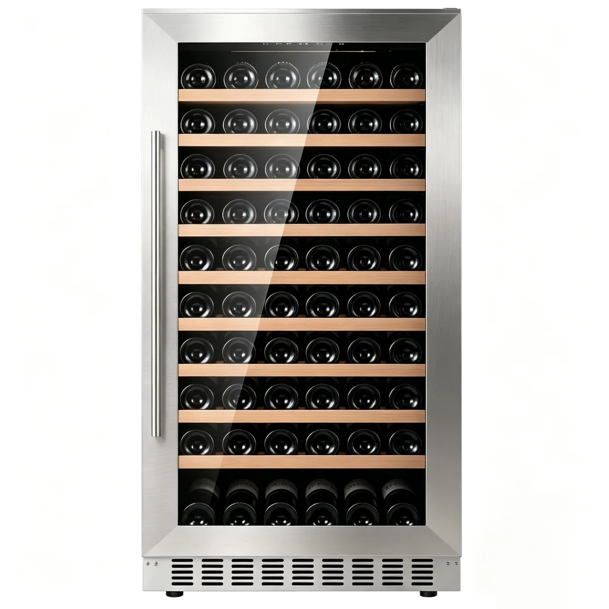 G-265L Single Zone Wine Cooler 110 Bottles Stainless Steel Wine Refrigerator