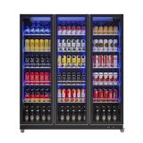Foshan Portable Beer Back bar Cooler Counter Glass 3 Door bar Fridge