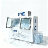 C-Vertical Double Swing Door Ice Storage Freezer with Fast Cooling System for Milk Tea Shop & Bar