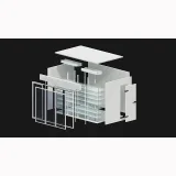 Anti-Fog Glass Back Stock Beverage Cooler Large Capacity Commercial Display Fridge With Rear Door