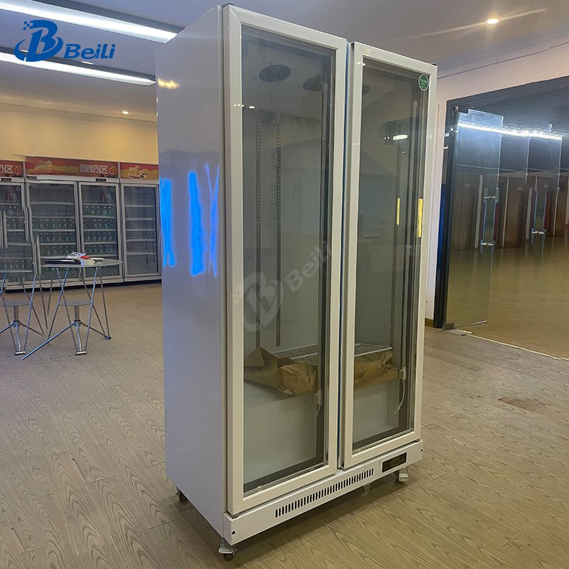 Supermarket Beverage Chiller showcase Upright Beverage Display Chiller