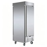 C-Commercial 600L Kitchen Upright Freezer -20~-5℃ Stainless Steel Back Chiller for Restaurant
