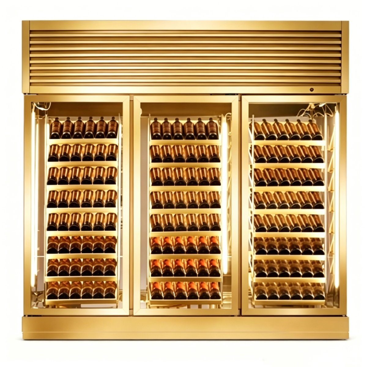 G-Top Mount Compressor Double Glass Door Wine Cooler Cabinet