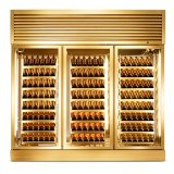 G-Top Mount Compressor Double Glass Door Wine Cooler Cabinet