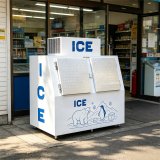C-Movable Brake Casters Vertical Ice Storage Freezer Supermarket Cold Drink Shop Use