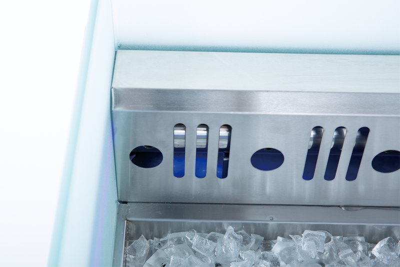 Commercial Top Table Display Freezer Seafood Stainless Steel Freezer Supermarket Meat Display Refrigerator Fridge