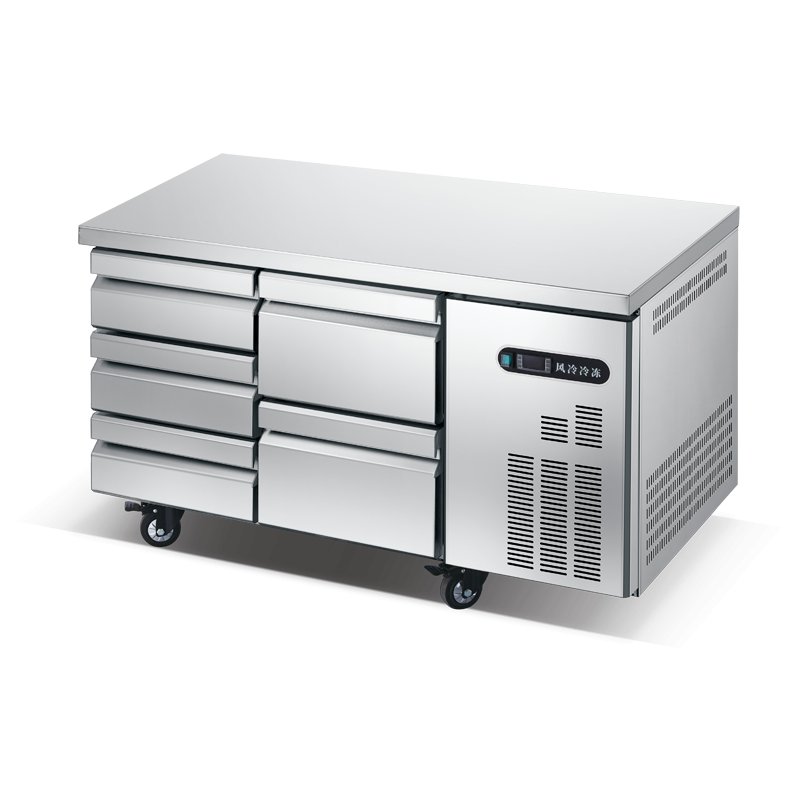 Best-Selling Fridge Commercial Deep Freezer Refrigeration Equipment Stainless Steel Workbench