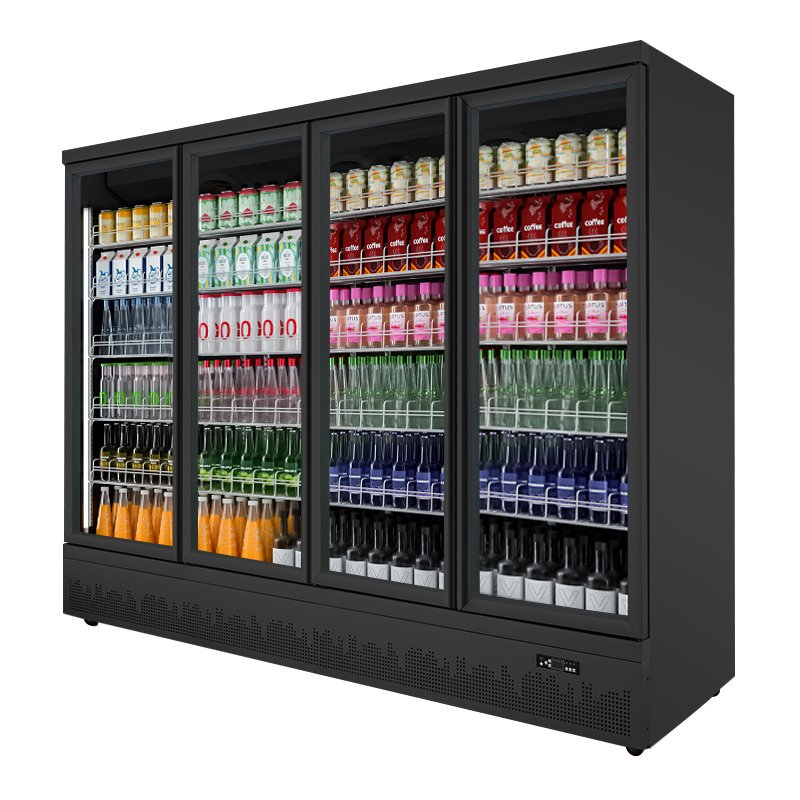 Integrated Fridge Glass Chiller Commercial Refrigerator Equipment