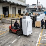 Commercial Ice Bin Freezer with Wheels Outdoor Ice Merchandiser for Ice Factory Bulk Sales