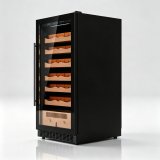 C-265L Large Vertical Cigar Humidor Cedar Wood Racks Constant Temp Humidity Storage