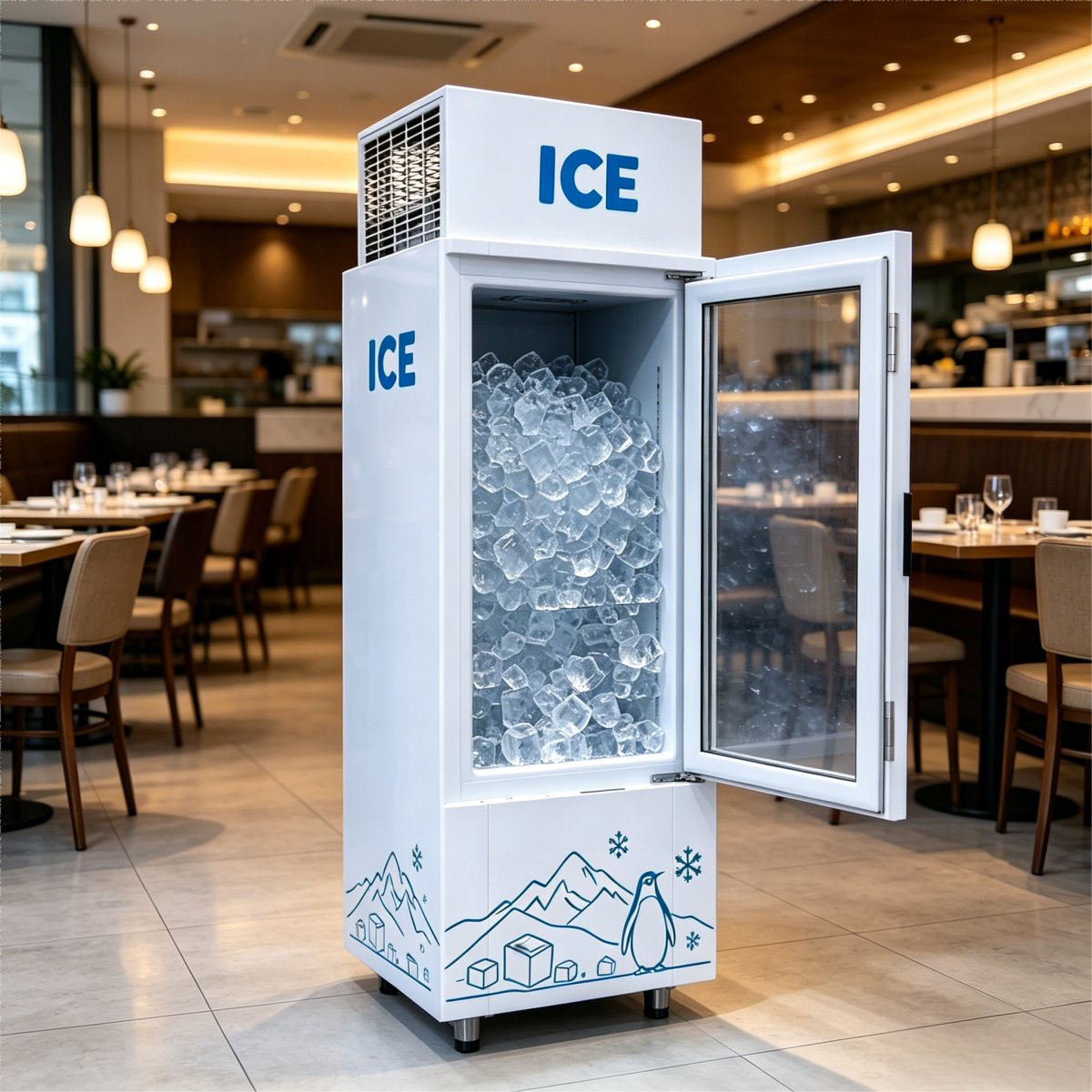 C-Digital Temperature Display Single Door Ice Storage Freezer Fast Direct Cooling Anti-Rust Spray Cabinet