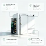 Supermarket Cold Storage Solution Custom Modular Walk-in Cooler Freezer Cold Room OEM ODM