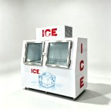 L-High Density Foaming Ice Storage Freezer Horizontal Ice Holding Cabinet Custom Voltage for Global Export Market