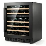 G-Touch Control  Zone Wine Cabinet With Pull Out Beech Racks