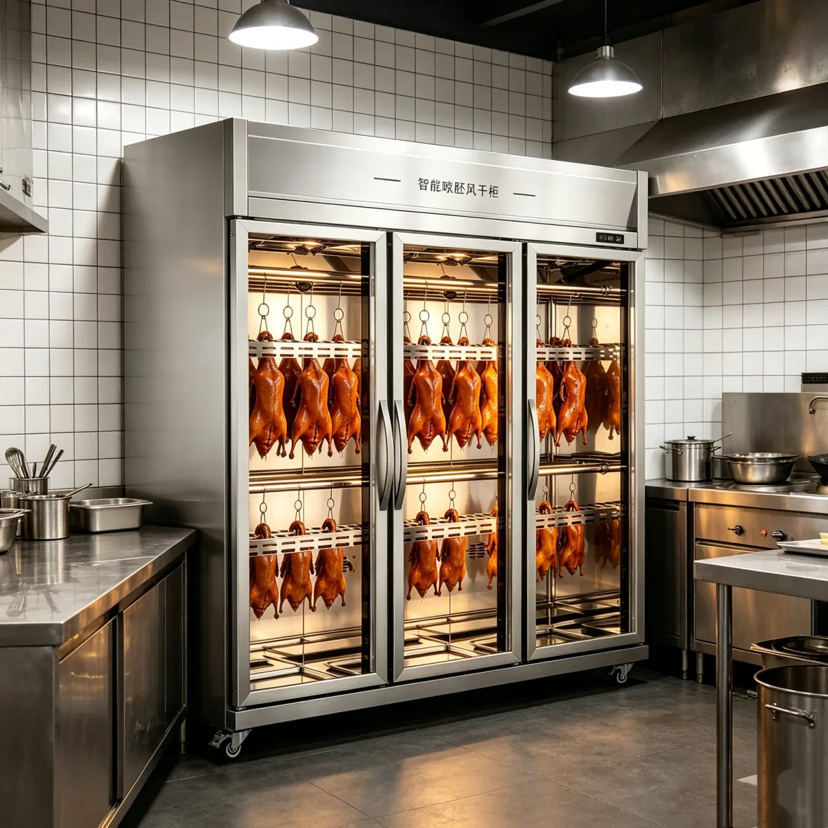 L- Commercial Cooked Meat Air Dry Showcase Roast Duck Display Fridge