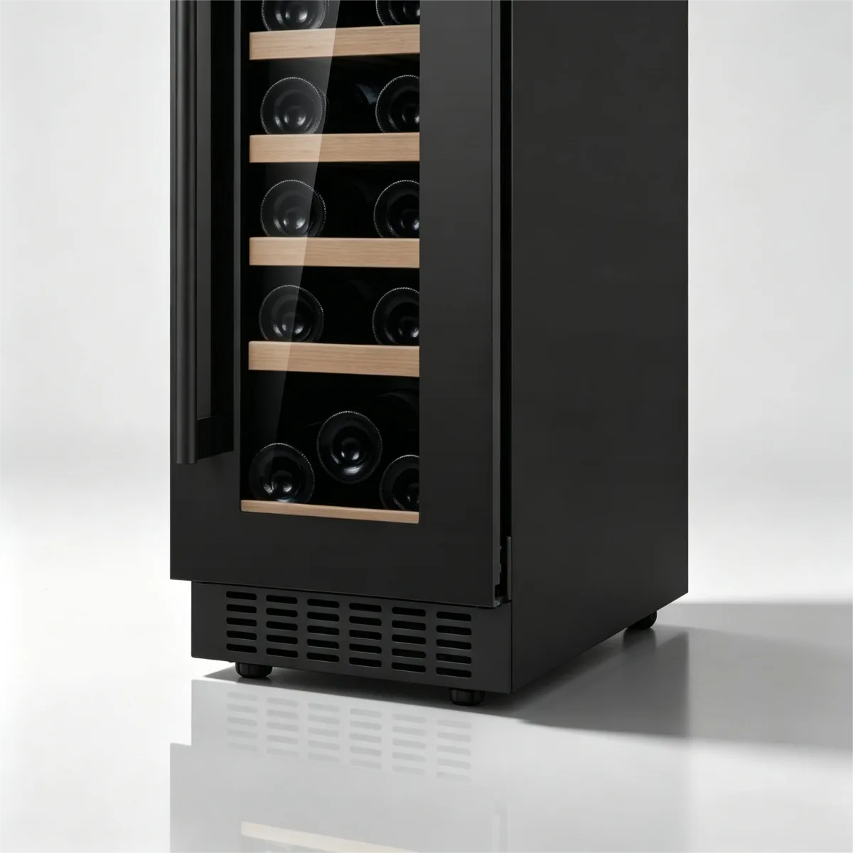 C-Narrow Embedded Wine Fridge 85L 5℃ to 12℃ Single Zone Storage Cabinet