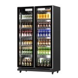 Cafeteria Equipment 400l Aluminum Fins Design Cooler Cheese Wine and Beverage Fridge