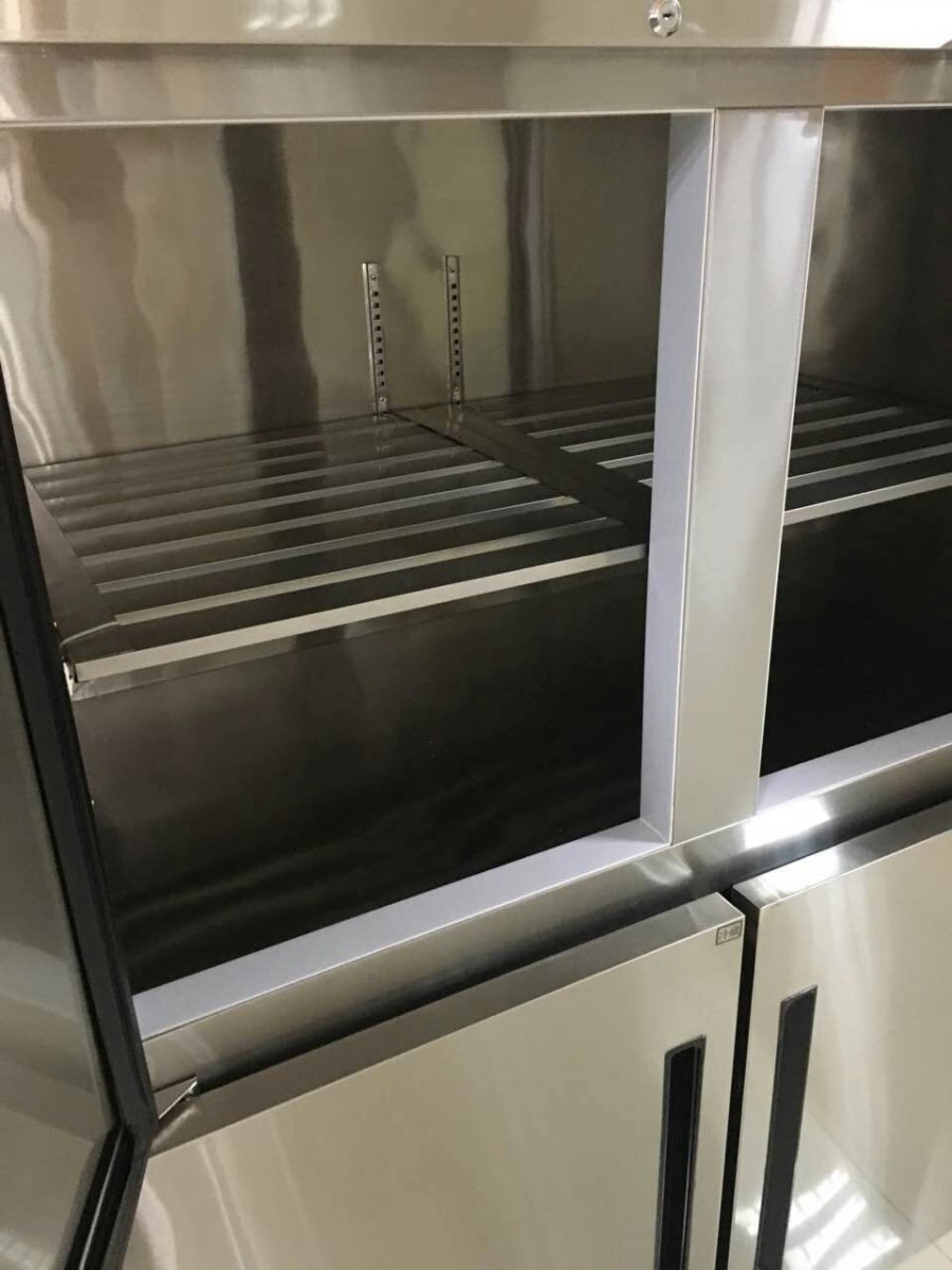 Commercial 4-Door Kimchi Refrigerator 201/304 Stainless Steel Restaurant Kitchen Fridge Vertical Deep Refrigeration Equipment