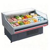 L- Retail Supermarket Refrigerated Meat Display Showcase Chiller