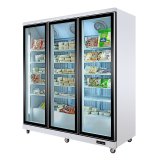 Supermarket Frozen Food 3 Glass Door Industrial Upright Freezer