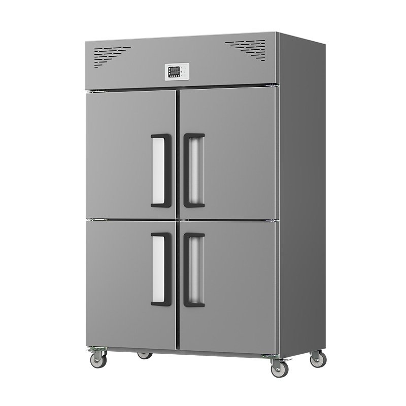 refrigeration and freezing stainless steel gone glass door transparent light commercial kitchen refrigerator