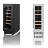 L-Single Glass Door Wine Cooler Stainless Steel Frame Built-in Undercounter Wine Fridge Home Wine  Cabinet